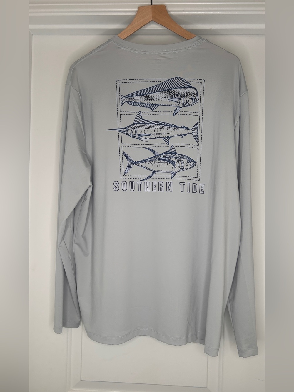 NWT Men’s Southern Tide Platinum G Skipjack Performance Long Sleeve Shirt, L